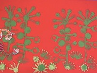 Potato Print Landscape